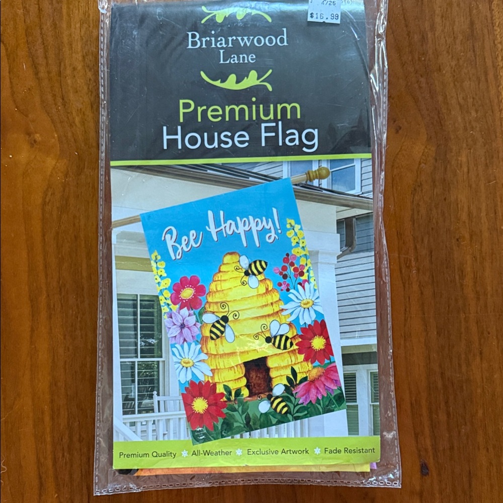 Bee Happy House Garden Flag - Multicolor